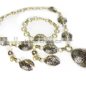 Hot Sell Fashion Design Gold Plated Jewelry Set thumbnail-1