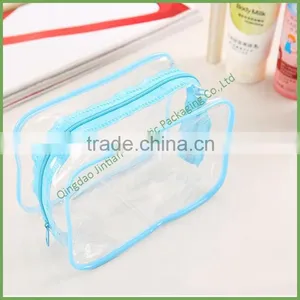 Transparent Custom Cosmetic PVC Plastic Make Up Bag Travel Bag thumbnail-2