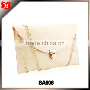 Small White Envelope Clutch Crossbody Satchel Evening Bags Leather Lady Bag thumbnail-1