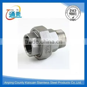 Made in China Casting Stainless Steel 304/316 Union Pipe Fittings thumbnail-2