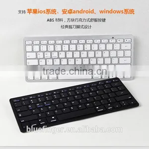 Bluefinger Ultra-Slim Bluetooth Keyboard for IPad Air, IPad Mini 2, IPad Mini, IPad 4 / 3 / 2, Galaxy Tab and Other Tablets thumbnail-1