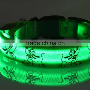 Cartoon Dog LED Pet Dog Cat Collar Night LED Light-up Flashing Glow in the Dark Lighted Dog Collars thumbnail-5
