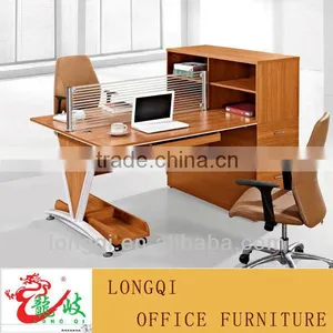 Glass Office Screen Melamine Office Partition Stand M6580 thumbnail-1