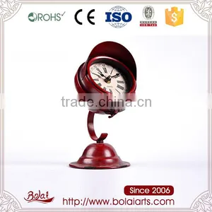 Red Shape Unique Roman Alphabet Plate Clock Craft Decoration for Gift thumbnail-1