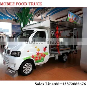 46kw 220V Mobile Food Truck With Plat and Telescopic Stepping thumbnail-1