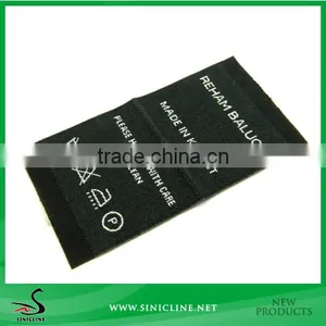Sinicline Hot Cut Woven Washing Care Label/HD Woven Label thumbnail-1