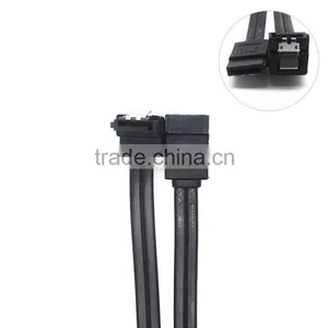 Black Sata Data Extention Cable Right to Straight 7 Pin thumbnail-2