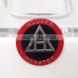 Cheap Custom Plastic Car Wheel Center Emblem Steering Round Car Badge thumbnail-4