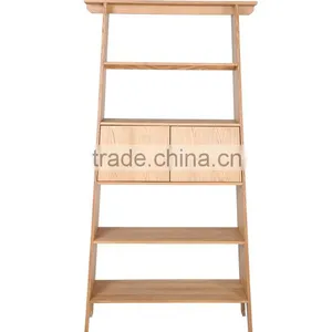 Newest Modern Design Solid Wood Kitchen Rack With Showcase thumbnail-2