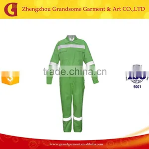 Solid Green Factory Hi Vis Reflective Working Coverall thumbnail-1