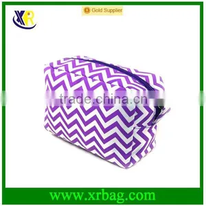 Striped Cheap Chevron Make-Up Cosmetic Tote Bag Carry Case thumbnail-1