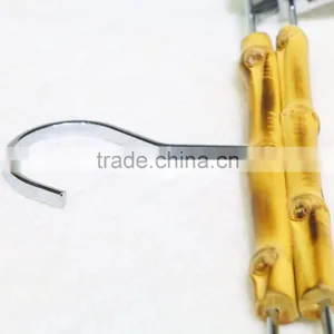 New Fashionable Bamboo Hanger With Metal Rack thumbnail-3