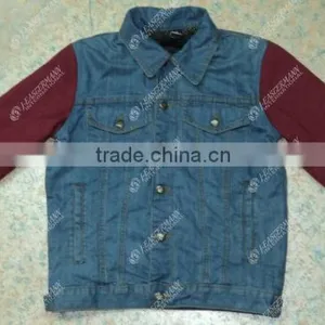 Denim Jacket With Fleece Fabric Sleeves and Inside 100% Original DuPont Kevlar thumbnail-5