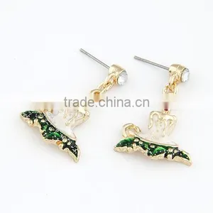 Christmas Ornaments Dress Wholesale Earring Gold Metal Alloy 2013 New thumbnail-1