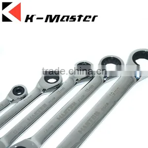 K-Master Mirror Polished Chrome Plated Double Ratchet Wrench thumbnail-3