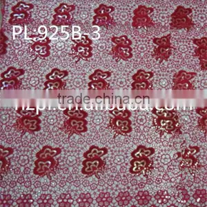 African New Design Cupion Sequins Lace Fabric Wholesale thumbnail-1