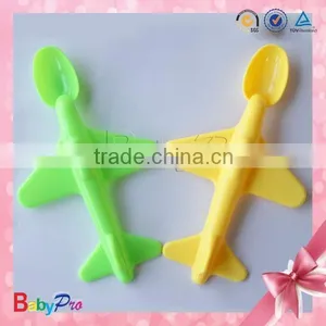 2015 Hot Sale Colorful Airplane Shape Baby Spoon thumbnail-1