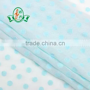 Lycra Knit Polyester Spandex Flocking Mesh Fabrics thumbnail-1