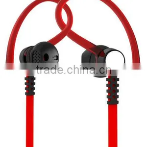 Colorful Flat Cable Earphone With Microphone For Mobile Phones thumbnail-1