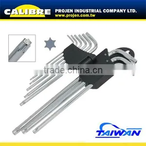 CALIBRE 9PC T10-T50 Extra Long Magnetic Torx Key Set Star Key Tool Set thumbnail-1