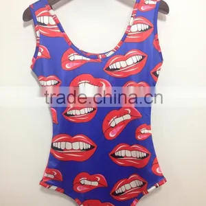 Fashion Digital Printing Women Swimsuit,Digital Sublimation Transfer Print Women One Piece Swimsuit, Swimming Wear thumbnail-4