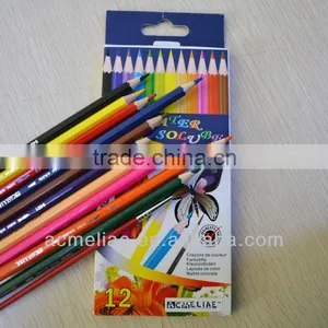 7" Standard Size Hexagonal Shape High Quality 3.0mm Water Color Lead Water Soluble Color Pencil thumbnail-2