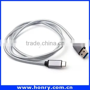 OEM/ODM Nylon Braided Type c 3.1 Usb Date Charger and Sync Cable thumbnail-1