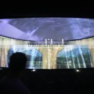 180 /360 Degree Curved Projection Screen/Curved Frame Screen for HD Cinema Simulator System thumbnail-1