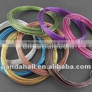 Aluminum Wire, Mixed-Color, 8 Rolls, Plating Color, About 2mm in Diameter, 6m/roll (AW018) thumbnail-1