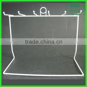 High Quality 2 Tier 12 Single Peg Hook Counter Display Rack for Small Items White NIB thumbnail-1