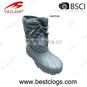 High Quality PU Upper EVA Outsole Man Rain Boots Durable Clogs thumbnail-1