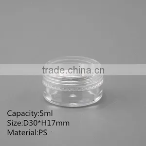 5g Clear Plastic Container for Acrylic Nail Cylinder thumbnail-1