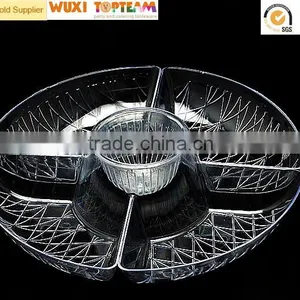 Plastic Round Diamond Cut Compartment Deep Tray thumbnail-3