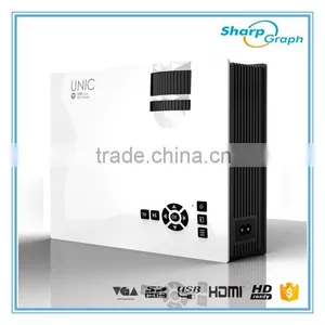 UNIC 1200Lumens Mini HD LED Wireless Micro Projector UC46 Outside Movie Computer Projectors thumbnail-5