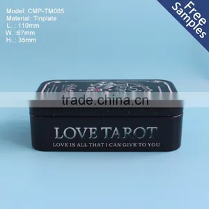Rectangle Metal Tin Box for Playing Cards or Poker Tin Box Packaging With A Variety of Colors thumbnail-1