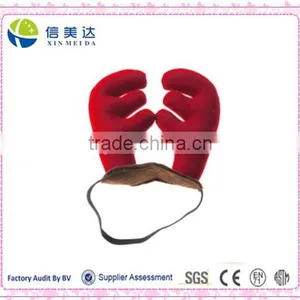 Plush Reindeer Elk Holiday Headband thumbnail-1