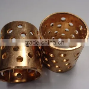 High Performence Bronze With Through Hole Selflubricating Bushing Bearing thumbnail-5