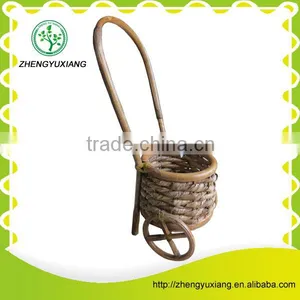 Beautiful Decorate Wheel Cornhusk Storage Basket thumbnail-3