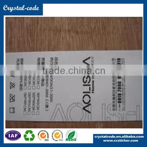 2015 Hign Density Clothing Low Minimum Custom White Background Nylon Label thumbnail-2