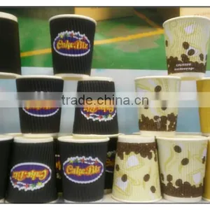 50Pcs Disposable Paper Cups Solid Party Events Barking Cup Catering Food Tableware Drink thumbnail-1