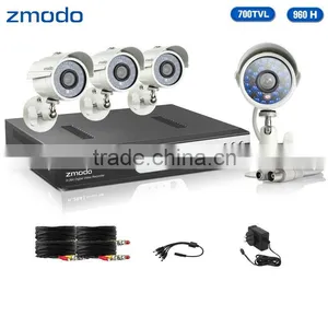 Zmodo 4CH Full 960H DVR 700TVL Outdoor Rear View Camera System thumbnail-1