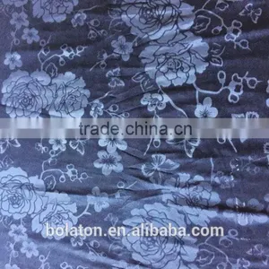 92% Poly and 8%Spandex Navy Velvet Fabric for Girls Dresses thumbnail-3