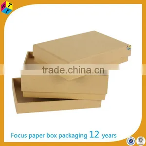 Recycled Brown Kraft Paper Storage Cardboard Boxes thumbnail-1