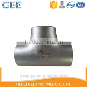 Stainless Steel Seamless Fittings Red Tee thumbnail-4