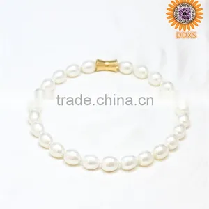 AAAA+ White Drop Helical Real Southsea Shell Pearl Necklace thumbnail-1