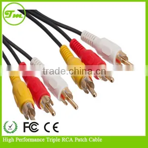 High Performance Triple RCA Patch Cables thumbnail-1