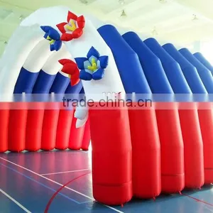 Wedding Decoration Inflatable Tent With Flower/Clear Inflatable Tent for Sale thumbnail-1