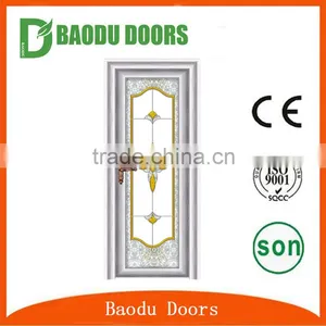 Beautiful Aluminum Toilet Door Soundproof Interior Glass Door thumbnail-5