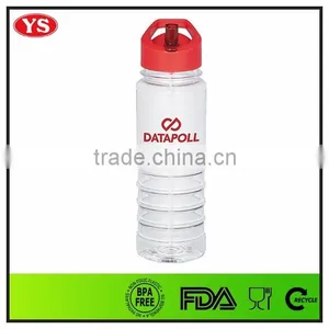 Personalized 750 ml Bpa Free Plastic Water Bottle With Drink Straw thumbnail-6