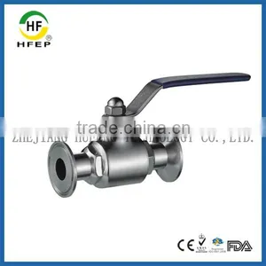 HF1A00345 DN45 1.75 Inch Low Price 304 Stainless Steel Sanitary Ball Valve thumbnail-1